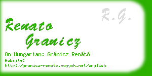 renato granicz business card